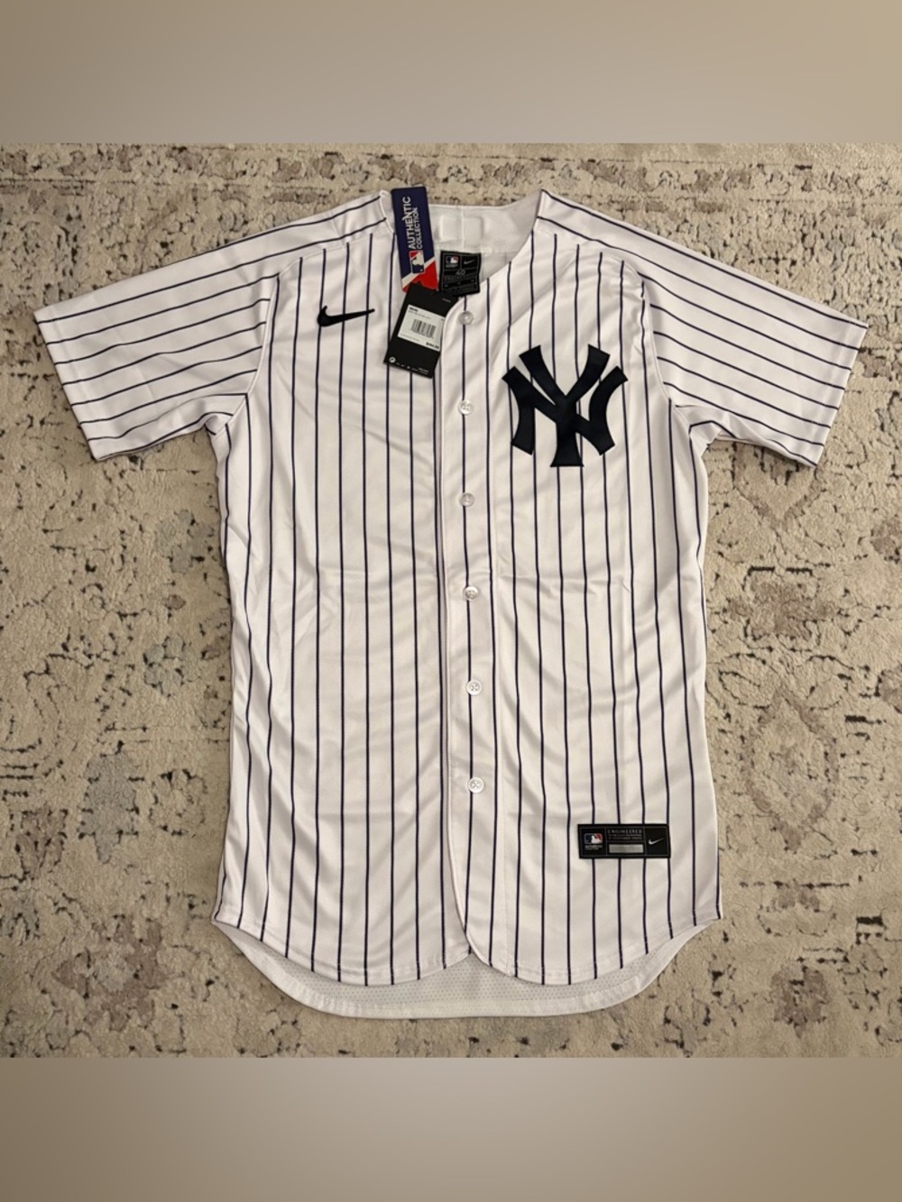 $284 Nike Authentic New York Yankees Elite Flex Base Jersey Men’s Sz 40 (Medium)
